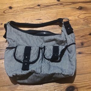 American Eagle striped purse
